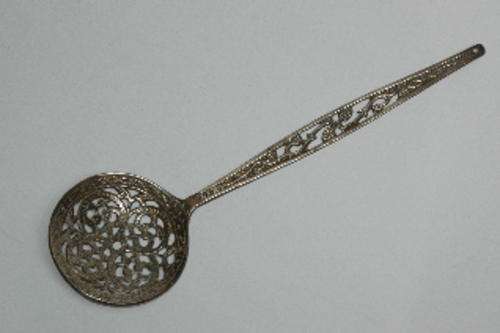 Big decorative brass spoon 37cm long