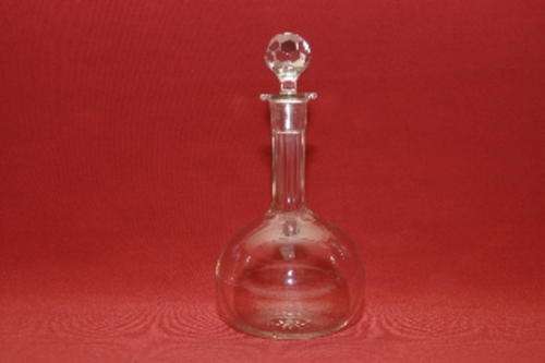 Early 20th century onion style glass decanter