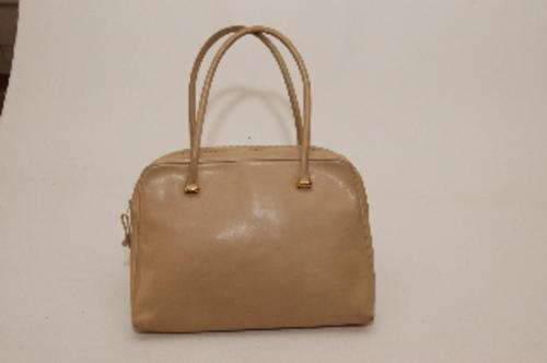 A quality genuine soft leather bag (32cmwide) made in Portugal, good condition, with dust bag