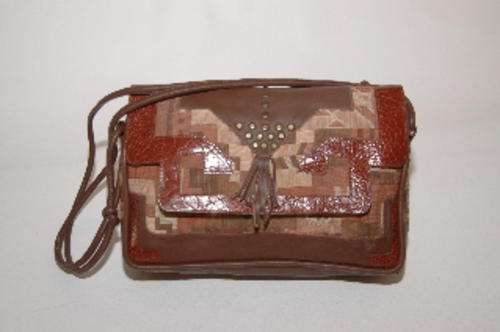Magnificent bag by Braccialini of Firenzi, genuine leathers and tapestry, hardly used, a bargain