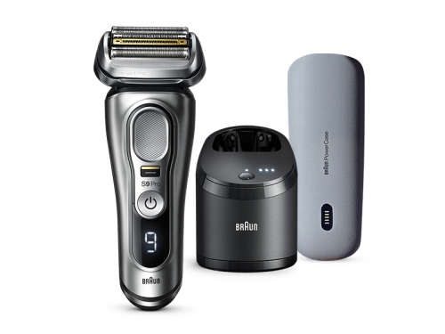 Braun Electric Razor for Men, Waterproof Foil Shaver, Series 9 Pro 9477cc, Wet & Dry Shave- NEW