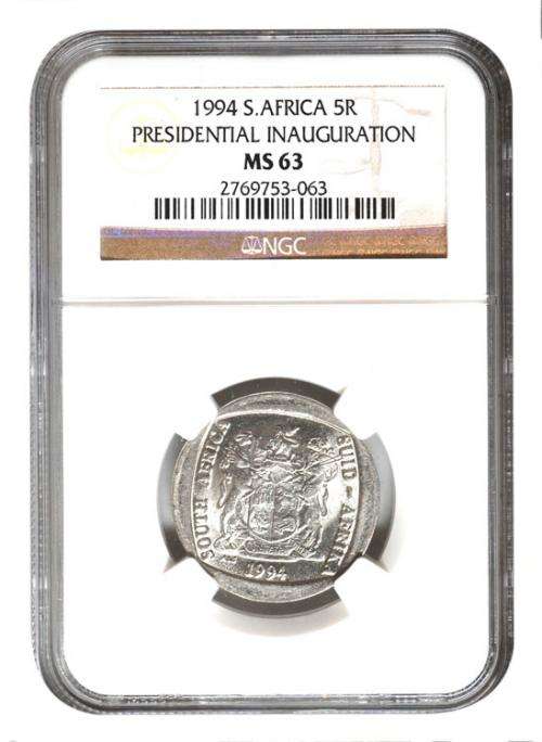 1994 Presidential Inauguration R5 NGC MS63 - 2 coins @@@ R1 start