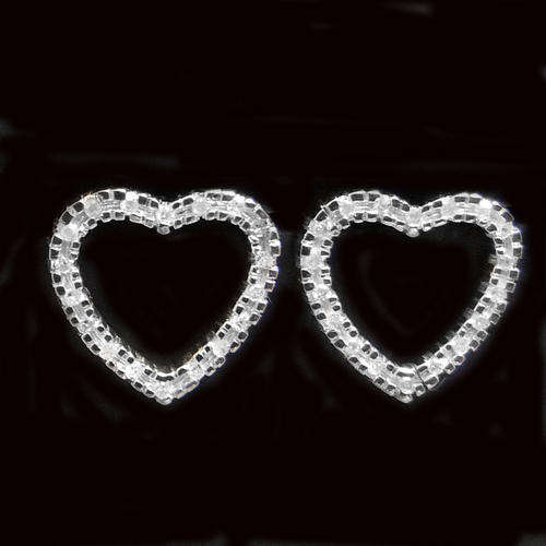 100% REAL, SOLID 10KT YELLOW GOLD NATURAL DIAMONDS EARRINGS