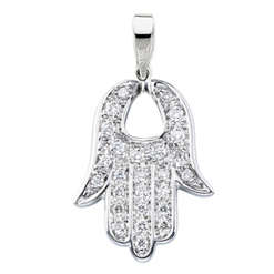 100% REAL, SOLID 10KT WHITE GOLD NATURAL DIAMONDS PENDANT