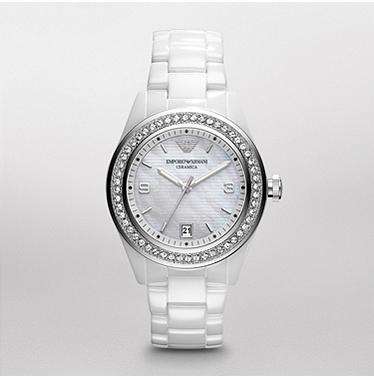 LADIES EMPORIO ARMANI CERAMICA WATCH AR1426 #BRAND NEW