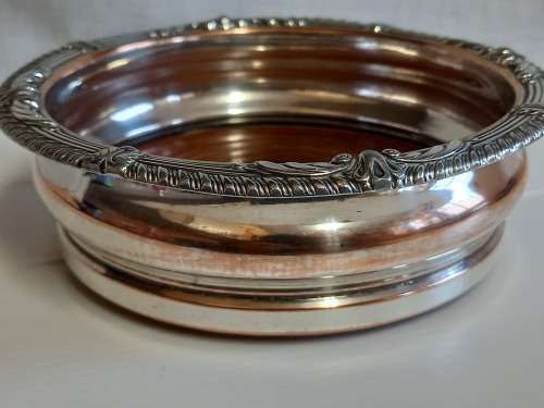 Silver Plated Wine Bottle Coaster