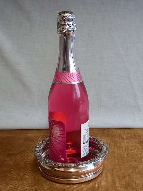 Silver Plated Wine Bottle Coaster