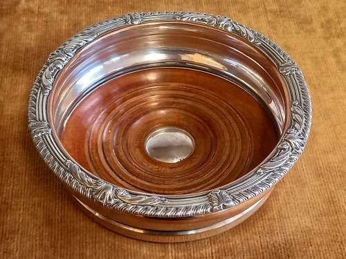 Silver Plated Wine Bottle Coaster