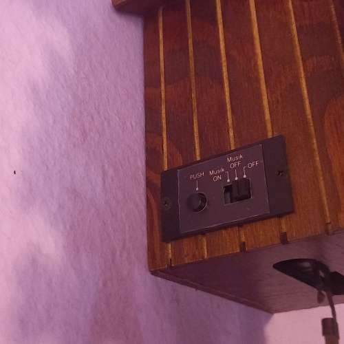 5 Leaf and Bird Battery Operated Carved Cuckoo Clock By ENGSTLER
