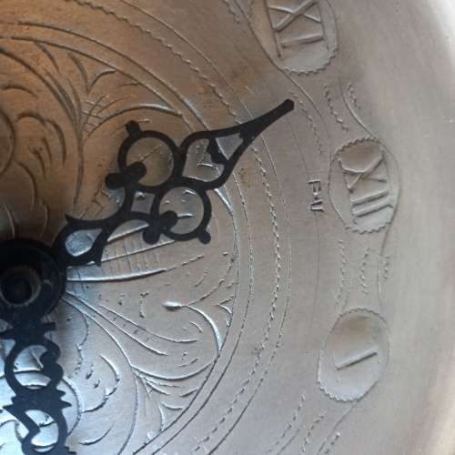 Pewter Wall Clock - German