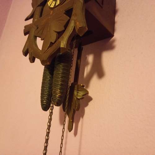 Vintage German Cuckoo Clock by Hubert Herr  Triberg Germany