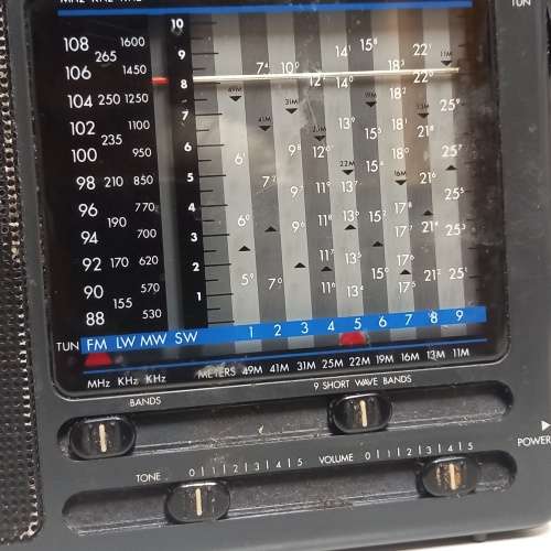 Vintage Philips D1875 12 Band World Receiver Portable Radio