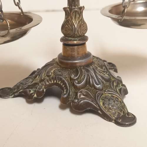 Vintage Metal Scale of Justice  Made in Italy