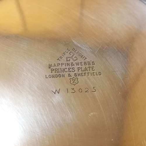 Elegant Vintage Mappin and Webb Princess Plate Wine Bottle Coaster
