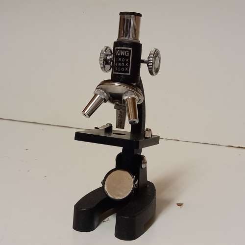 King 750X AK Vintage Microscope  Made in Japan