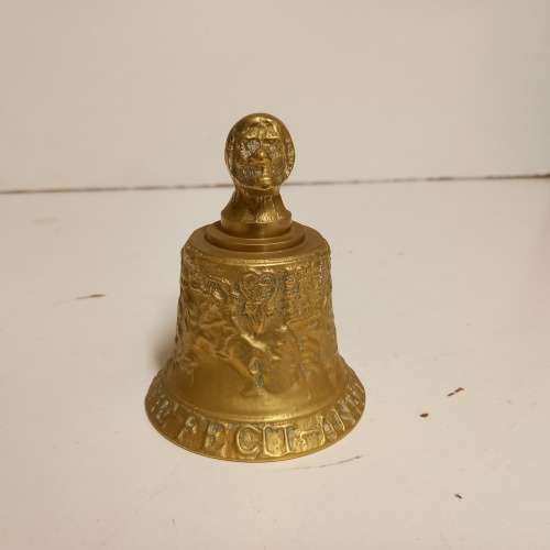ANTIQUE F. HEMONY ME FECIT ANNO 1569 BRASS BELL REPLICA