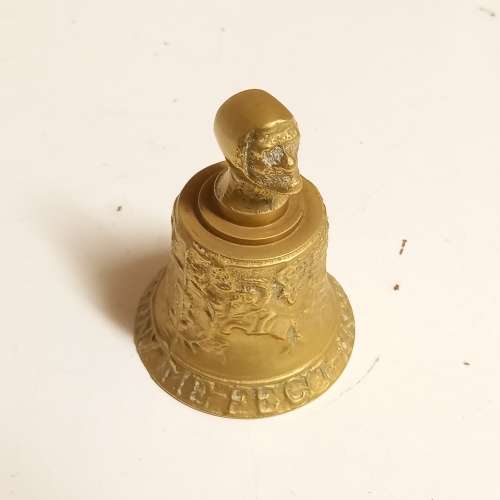 ANTIQUE F. HEMONY ME FECIT ANNO 1569 BRASS BELL REPLICA