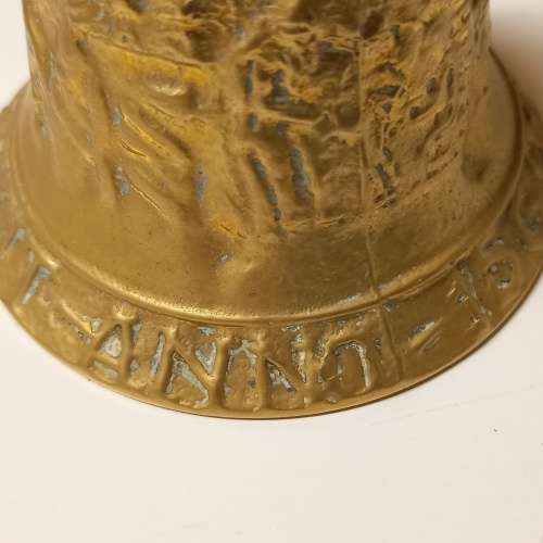 ANTIQUE F. HEMONY ME FECIT ANNO 1569 BRASS BELL REPLICA