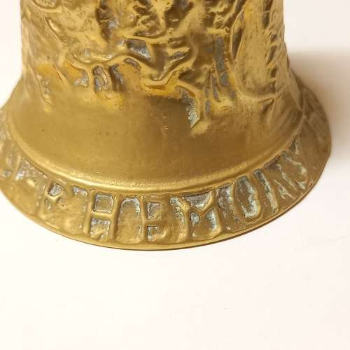 ANTIQUE F. HEMONY ME FECIT ANNO 1569 BRASS BELL REPLICA