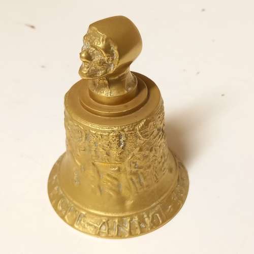 ANTIQUE F. HEMONY ME FECIT ANNO 1569 BRASS BELL REPLICA