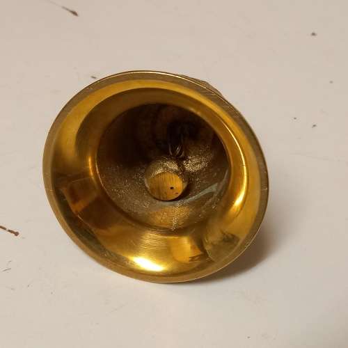 ANTIQUE F. HEMONY ME FECIT ANNO 1569 BRASS BELL REPLICA