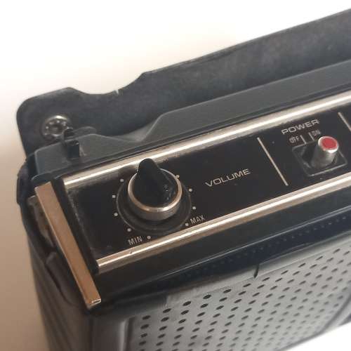 Vintage National Panasonic Model RF-4833 Portable Radio in Protective Cover