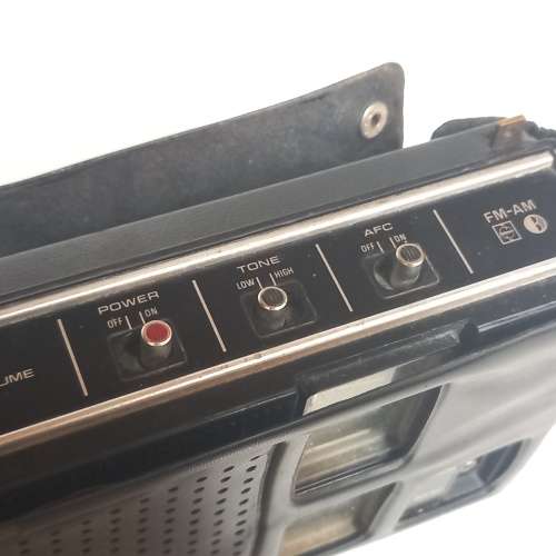 Vintage National Panasonic Model RF-4833 Portable Radio in Protective Cover