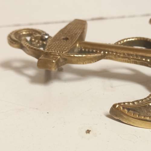 BRASS NAVAL ANCHOR WALL ORNAMENT