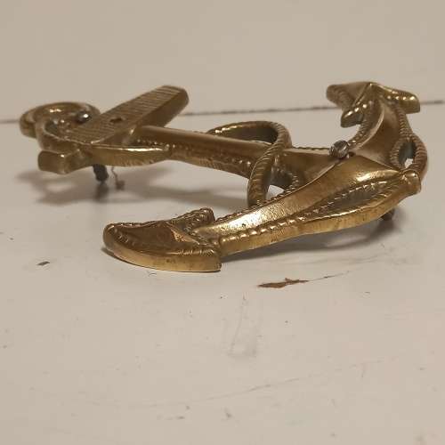 BRASS NAVAL ANCHOR WALL ORNAMENT