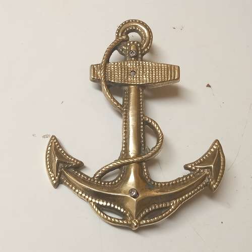BRASS NAVAL ANCHOR WALL ORNAMENT