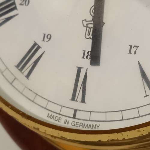 WEMPE CHRONOMETERWERKE HAMBURG VINTAGE SHIP CLOCK  MADE IN GERMANY - WORKS