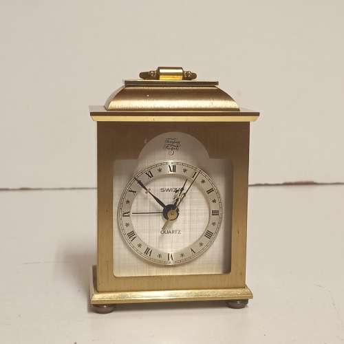 SWIZA TEMPEST FUGIT SWISS MANTEL CLOCK BOXED - WORKS