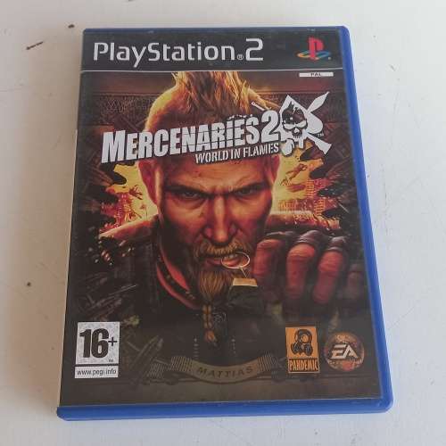 MERCENARIES 2 WORLD IN FLAMES PLAYSTATION 2 GAME