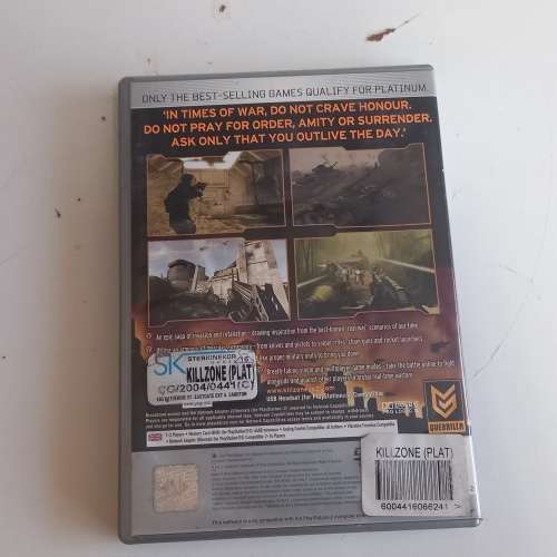 KILLZONE PLATINUM PLAYSTATION2 GAME