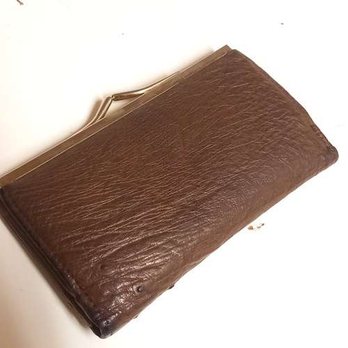 VINTAGE KRUGER NATIONAL PARK OSTRICH LEATHER PURSE