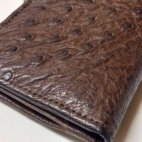 VINTAGE KRUGER NATIONAL PARK OSTRICH LEATHER PURSE