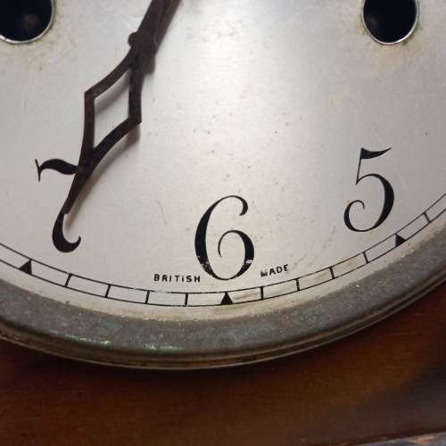 PERIVALE L.PINK and CO VINTAGE MANTEL CLOCK BRITISH MADE - WORKS