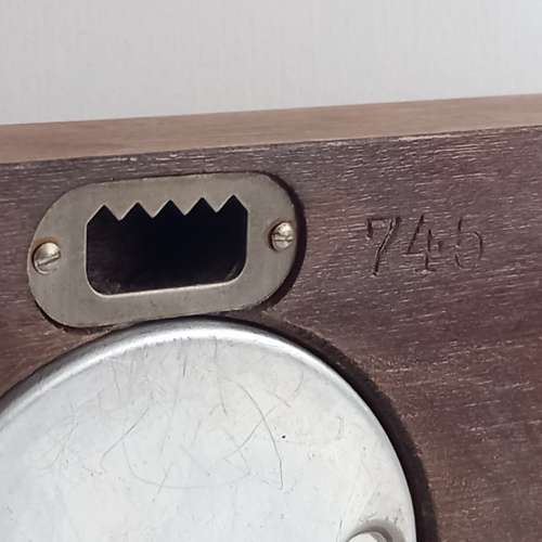 VINTAGE LUFFT BAROMETER, HYGROMETER AND THERMOMETER IN HARD WOOD WEATHERSTATION  MADE IN GERMANY