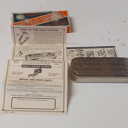 SUPERB VINTAGE ROLLS IMPERIAL NO2 1950S SAFETY RAZOR