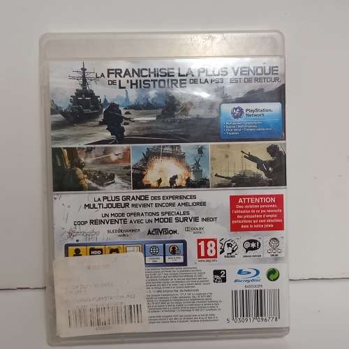 CALL OF DUTY MODERN WARFARE 3 PLAYSTATION 3 GAME