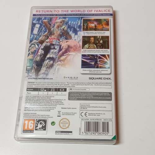 FINAL FANTASY XII ZODIAC AGE NINTENDO SWITCH GAME