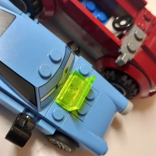LEGO VEHICLES AND FIVE LEGO MINIFIGURES WITH EXTRA
