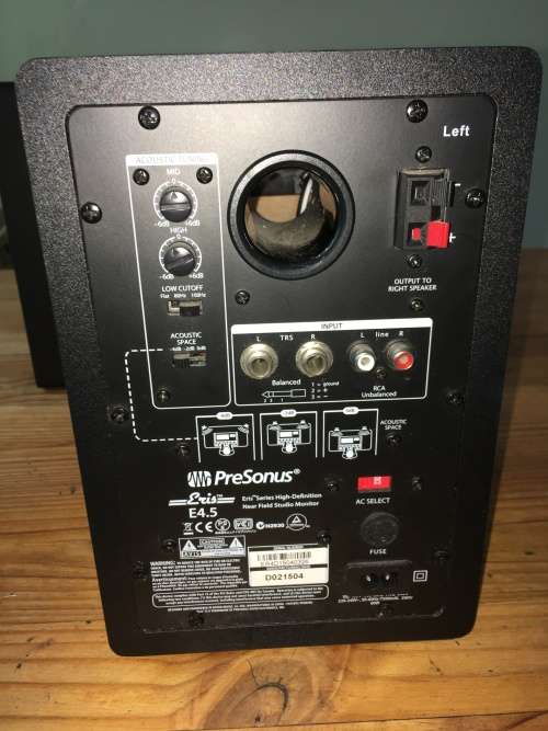 Presonus Eris 4.5 Studio Speakers (Mint Condition)