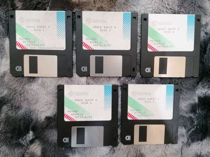 Space Quest V Roger Wilco The Next Mutation Floppy Disk Game