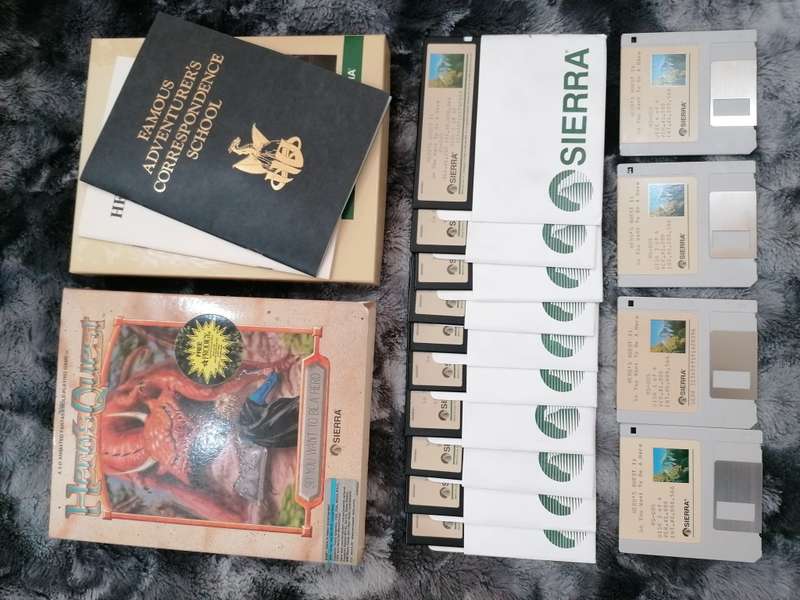 Hero`s Quest So You Want to be a Hero Floppy Disk Game