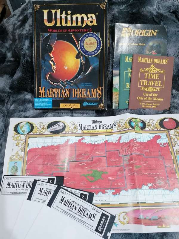 Ultima World of Adventure 2 Martian Dreams Floppy Disc PC Game