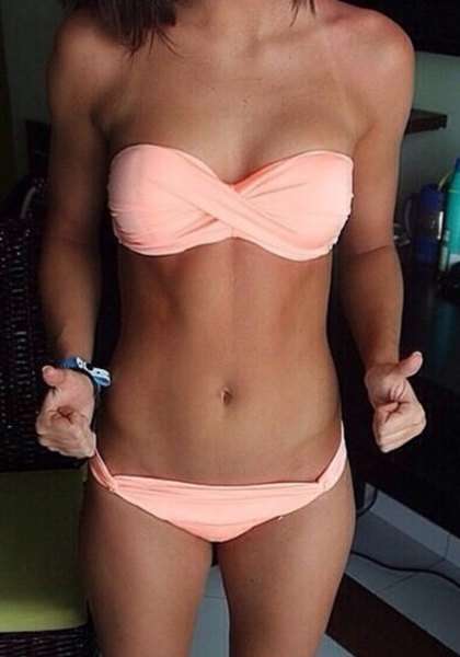 Sexy Strapless Two-Piece Bikini - M