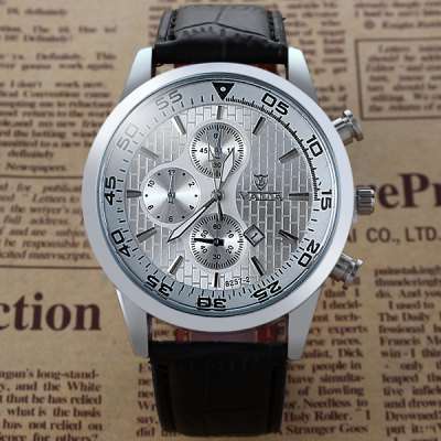 *RED HOT* VALIA Luxurious *DATE FUNCTION* Leather Timepiece