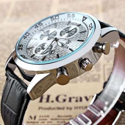 *RED HOT* VALIA Luxurious *DATE FUNCTION* Leather Timepiece