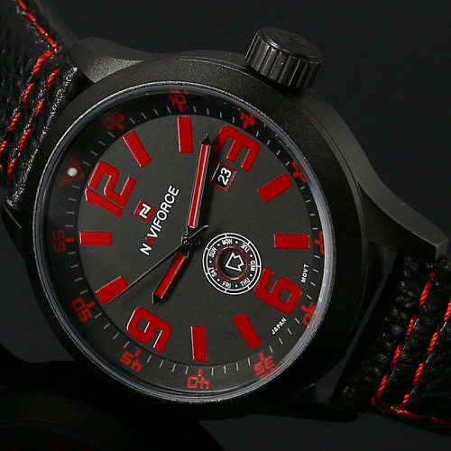 *MUST-HAVE* NAVIFORCE Luxurious Leather *DATE DISPLAY* Timepiece